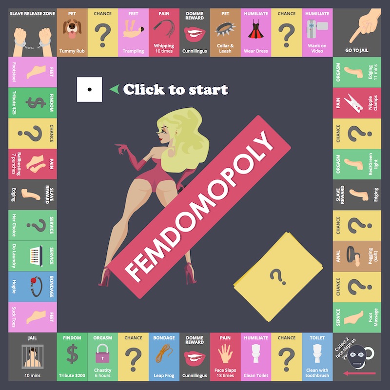 Play Femdomopoly Femdom Board Game